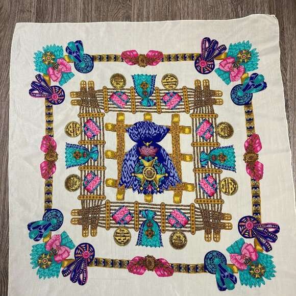 Vintage Accessories - Vintage Silk Scarf 32" x 32"